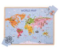 Bigjigs Toys puzzle in legno Mappa del mondo