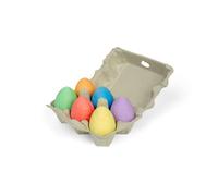 Bigjigs Toys, Rainbow Color Chalk Eggs (Set di 6)