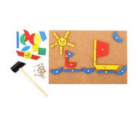 bigjigs toys set da martellare creativo con pannello in sughero