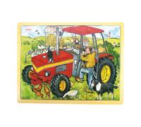 Bigjigs Toys Tray Puzzle Tractor