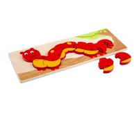Bigjigs Toys Wooden Educational Caterpillar Number Puzzle