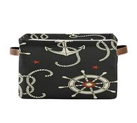 BIGJOKE - Cesto portaoggetti a forma di stella oceano, pieghevole, con manici, in tessuto, per la casa, l’armadio e l’ufficio