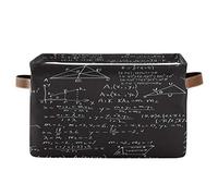 BIGJOKE - Cesto portaoggetti per educazione matematica, a forma di cubo per giocattoli, cestello pieghevole con manici, in tessuto, per mensola, casa, armadio e ufficio