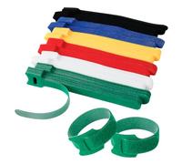 BigKego 120 fascette stringicavo riutilizzabili, in nylon, con chiusura in velcro, per la gestione dei cavi, in velcro, 150 x 12 mm, 6 colori per la casa, l'ufficio