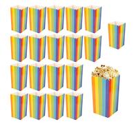 BigKego 20 Pezzi Scatole Pop Corn Sacchetti Pop Corn Contenitori Pop Corn 17,2x10x8cm per Feste Compleanno Carnevale Cinema Matrimoni
