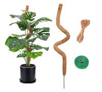 BigKego Monstera, supporto naturale per piante rampicanti, 120 cm, in fibra di cocco, supporto per piante rampicanti