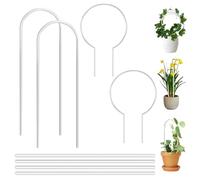 BigKing 8 Pezzi Traliccio, Acrilico Riutilizzabili Graticcio per Piante Rampicanti, Forma U e Dritto Supporto Piante Rampicanti, 40cm per Interni e Esterni Piante in Vaso