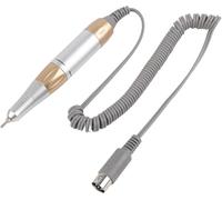 BigKing Manipolo per Trapano Elettrico per Unghie, Fresa per Unghie, Maniglia per Penna Portatile Stabile per Manicure, Materiale in Lega di Alluminio, 35000rpm (Colore Oro)