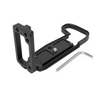 BigKing Staffa per piastra a sgancio rapido a sgancio rapido, supporto verticale a forma di L completamente in metallo con attacco freddo per fotocamera Canon EOS-RP(Nero)