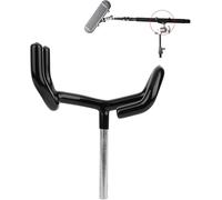 BigKing Supporto per Asta per Asta, Supporto per Microfono in Metallo Supporto per Asta per Asta Audio Supporto per Supporto Nero