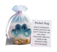 Biglietti abbraccio - Mini animaletti fatti a mano, simpatico regalo pieghevole in carta, simboleggia l'affetto che diffonde positività, un gesto caloroso di saluto unico | Regalo premuroso per gli am