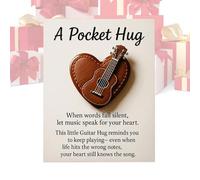 Biglietti Abbraccio Musicale | Ricordo Motivazionale Fatto a Mano | Carte Di Incoraggiamento Portatili,Per Bambini Ragazzi Collezionisti Compleanno Natale Feste Chitarristi Violinisti Pianisti Batteri