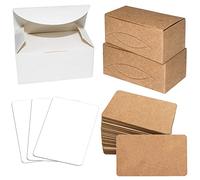 Biglietti bianchi, 300 pezzi, carta kraft bianca, per graffiti, comunicazioni, biglietti di invito, 8 x 4,5 cm