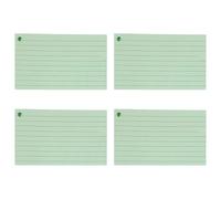 Biglietti colorati per appunti, 200 fogli a righe, 7,6 x 12,7 cm, piccoli biglietti a righe con anelli in metallo, per scrivere diari, flashcard per professionisti