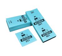Biglietti con matrice Perfetti per le consumazioni, sagre ed eventi. (Acqua Azzurro, 500)