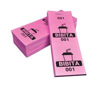 Biglietti con matrice Perfetti per le consumazioni, sagre ed eventi. (Bibita Rosa, 500)