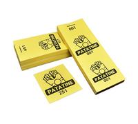 Biglietti con matrice Perfetti per le consumazioni, sagre ed eventi. (giallo patatine, 500)