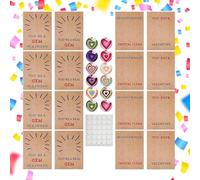 Biglietti Cuore,Cartolina Per San Con Cuore In Pietra - 12 Pezzi Carte Romantiche Per Amore - Compleanno Festività Classe Ufficio Viaggio Scuola Bambini Amici Ragazzi Ragazze