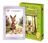 Biglietti da esplorazione all'aperto per bambini dai 5 anni in su, 55 carte da gioco + arco adesivo e giradischi - Promuove l'intelligenza emotiva ed espressione attraverso l'esperienza della natura