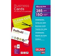 Biglietti da visita Decadry-laser/inkjet-microperf.-angoli vivi-fronte/retro-285g- OCB3261-S (conf.150)