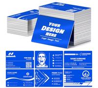 Biglietti da visita in metallo personalizzati, 20-500 biglietti da visita personalizzati, biglietto da visita in alluminio con incisione fronte/retro da 0,45 mm con logo/codice QR, carte VIP aziendali