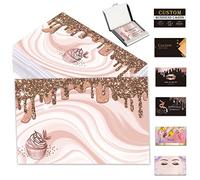 Biglietti da visita personalizzati 100 500 1000 pezzi con testo del logo Codice QR Personalizza biglietti per cupcake Il tuo design per piccole imprese Stampa fronte-retro impermeabile da 3,5"x 2"