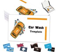 Biglietti da visita personalizzati 100 500 1000 pezzi con testo del logo Codice QR Personalizza carte per autolavaggio Il tuo design per piccole imprese Stampa fronte-retro impermeabile 3,5"x 2"