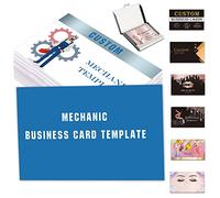 Biglietti da visita personalizzati 100 500 1000 pezzi con testo del logo Codice QR Personalizza carte da meccanico Il tuo design per piccole imprese Stampa fronte-retro impermeabile da 3,5"x 2"