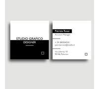 Biglietti da Visita personalizzati colori e design a scelta | F.to 5x5cm | Stampa a Colori Fronte e Retro su Cartoncino 300gr (ATTRACTIVE 2)