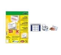 SIGEL LP838 Klapp-Visitenkarten 3C, 50 Stück = 10 Blatt, beidseitig bedruckbar,