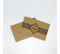 Biglietti da visita su carta Kraft stile Boho Vintage biglietto tag cartellino