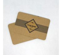 Biglietti da visita su carta Kraft stile Boho Vintage biglietto tag cartellino