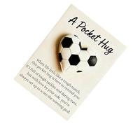 Biglietti d'auguri - Design portatile con ciondolo a forma di calcio, mini scheda compatta E per note veloci, promemoria messaggi, motivazione quotidiana, archiviazione in bille