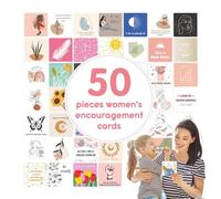 Biglietti d'auguri ispiratori: biglietti di incoraggiamento, 50x biglietti di auguri incoraggianti | Biglietti di preventivo motivazionali, biglietti di gentilezza positivi per donne e ragazze
