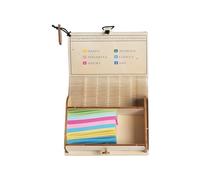 Biglietti delle Scritture Bibliche, Versi della Bibbia codificati a colori con scatola di legno, Scrittura cristiana, biglietti di preghiera per donne e uomini, incoraggiamento quotidiano Riflessione