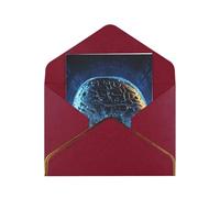 Biglietti di auguri 17,5 x 11,5 cm, biglietti vuoti con intelligenza artificiale, biglietto di auguri per il cervello, biglietti di auguri pieghevoli, con buste, biglietto di ringraziamento per tutte