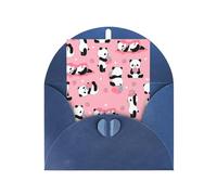 Biglietti di auguri blu con buste abbinate - 1 biglietto d'auguri bianco per compleanno, matrimonio, San Valentino