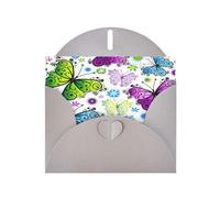 Biglietti di auguri colorati con stampa a farfalla primaverile, con buste, vacanze, compleanni, matrimoni e tutte le occasioni