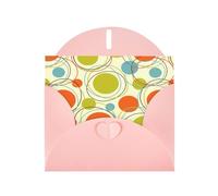 Biglietti di auguri colorati con stampa astratta retrò con buste, vacanze, compleanni, matrimoni e tutte le occasioni