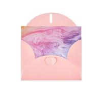 Biglietti di auguri colorati con stampa marmorizzata rosa pastello blu viola con buste, vacanze, compleanni, matrimoni e tutte le occasioni