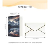 Biglietti di auguri con buste Thinking of You, biglietto vuoto con riflesso di nuvole e montagne, biglietti di auguri per compleanno, baby shower, congratulazioni, matrimonio, ringraziamento, tutte le