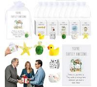 Biglietti di auguri con giochi di parole sugli animali del 2025, biglietti di auguri motivazionali con giochi di parole sugli animali, regali di apprezzamento per i dipendenti, per colleghi (20PCS)