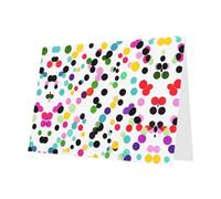 Biglietti di auguri con stampa a pois Twister - Biglietti di ringraziamento per feste