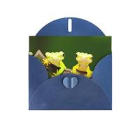 Biglietti di auguri con stampa di due gechi - Biglietti di ringraziamento per feste