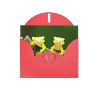 Biglietti di auguri con stampa di due gechi - Biglietti di ringraziamento per feste