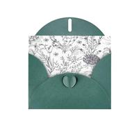 Biglietti di auguri con stampa di erbe e piante erbacee con buste, vacanze, compleanni, matrimoni e tutte le occasioni