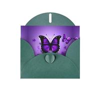 Biglietti di auguri con stampa di farfalle viola, biglietti di ringraziamento, biglietti di invito per feste