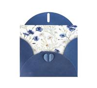Biglietti di auguri con stampa di fiori selvatici e fiordalisi margherite con buste, vacanze, compleanni, matrimoni e tutte le occasioni