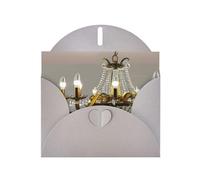 Biglietti di auguri con stampa di lampadari per sala da ballo, con buste, vacanze, compleanni, matrimoni e tutte le occasioni