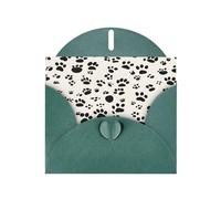 Biglietti di auguri con stampa di ossa e zampe, con buste, vacanze, compleanni, matrimoni e tutte le occasioni